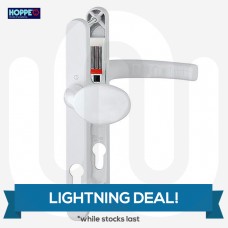 LIGHTNING DEAL! Hoppe Yorkshire Sprung Inline Lever/Pad 92PZ/92PZ Door Handle – Medium Cover (241BP/215CRS)